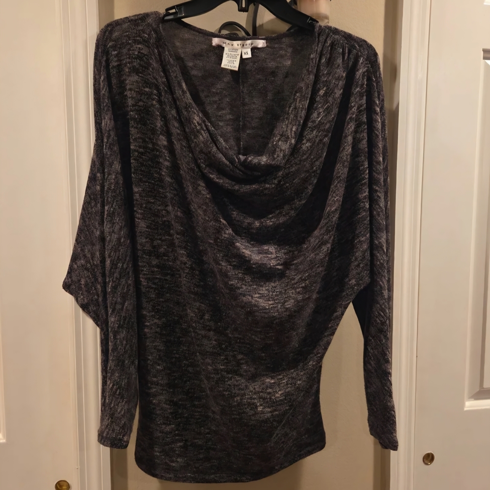 Max Studio Charcoal Knit Top